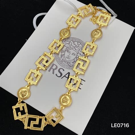 replica versace silverware|versace imitation necklace.